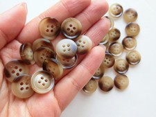 25pcs, 15mm Mid Brown Fine