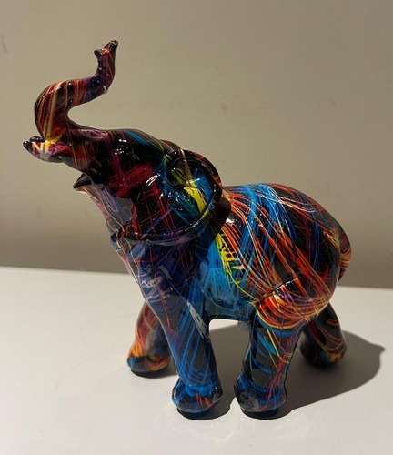 Multicoloured elephant - multicoloured,