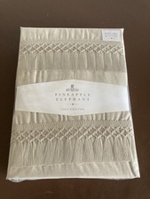 Izmir Pineapple Elephant Cotton Tassel King Duvet Set Stone Grey Cotton BNWOT