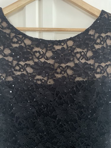 Sparkly black evening - black,