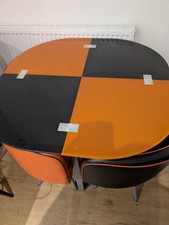 Glass Dining Table and Chairs Set