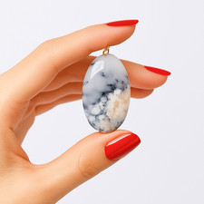 Unique Dendritic Opal Necklace