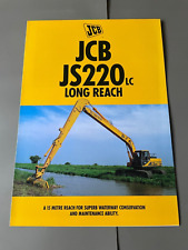 JCB JS220LC Long Reach Tracked Excavator Brochure