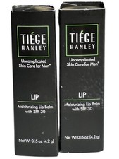 2~Tiege Hanley Hydrating Lip Balm for Men (LIP) | SPF 30 | 0.15 Ounce
