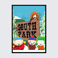 SOUTH PARK FULL CAST SIGNED AUTOGRAPH POSTER PRINT A5 A4 A3