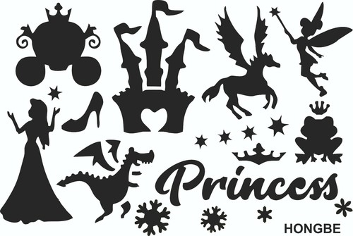 Princess frog fairy - princess, wall