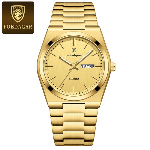 Men stainless steel quartz - steel,