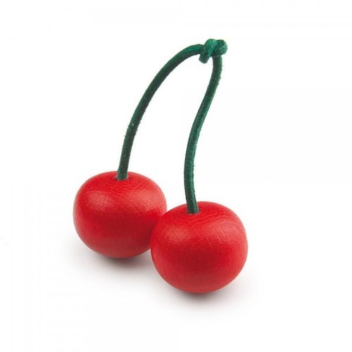Wooden fruit cherries pair - cherries,