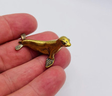 Small Brass Seal Sealion