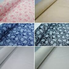100% Cotton Poplin Fabric Rose & Hubble Silky Peacock Feathers Print