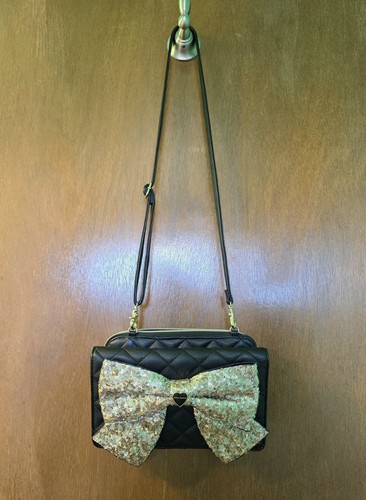 Betsey johnson black quilted - johnson,