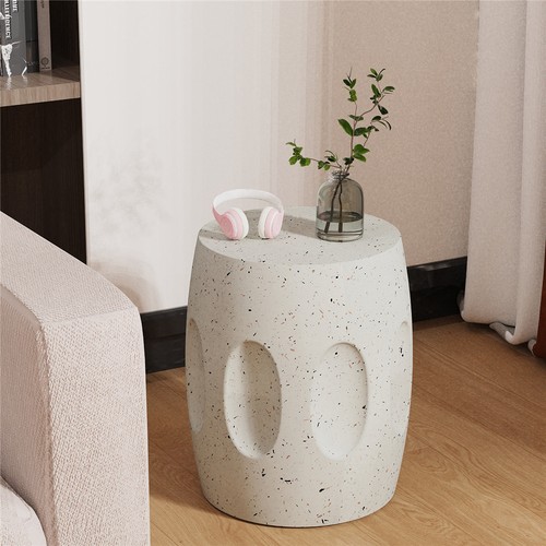 Barrel off white concrete side - off-white,