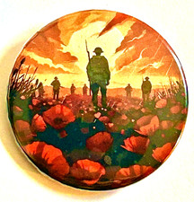 Lest We Forget - button badge
