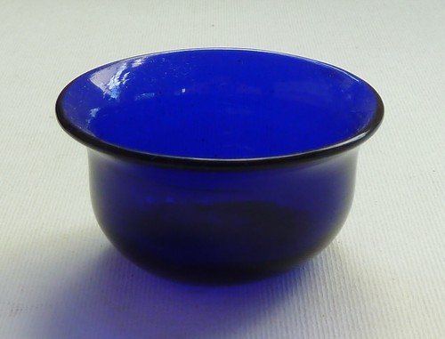 Cobalt blue glass liner - glass, insert