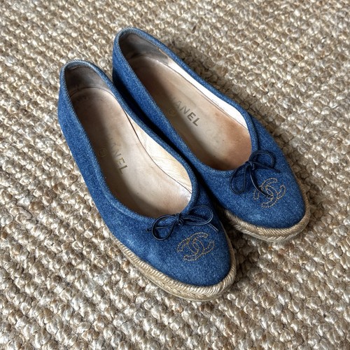Chanel denim espadrilles - chanel,