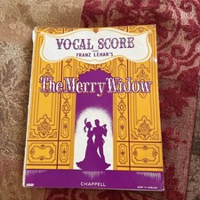 The Merry Widow Chappell Vocal Score