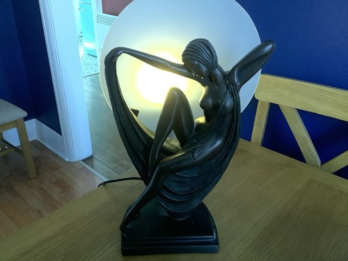 Art deco style lamp - art,