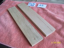 PAIR OF HARDWOOD BATTENS - OAK - 430  x  74  x  19 mm (A5 )