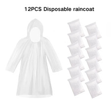 12 x Adult Rain Poncho -