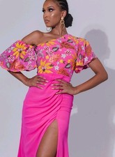 Virgos Pink Raisa Embellished