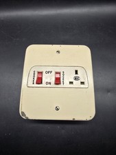 Vintage  MK Cooker Isolator Switch 1960s with 13A, 3 pin socket 30 Amp Metal