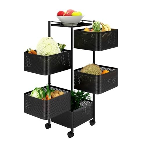 Square trolley basket - rack, 5