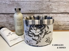 Handmade linen fabric storage