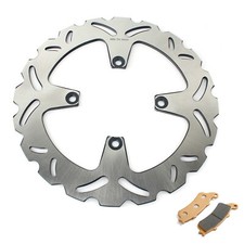 For Honda VFR800 VFR 800 Fi 98-01 VFR 800 V-TEC 02-13 Wavy Rear Brake Disc Pad