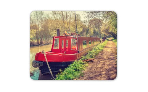 Canal boat mouse mat pad - canal,