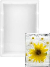 Large Epoxy Resin Mould 2” Height Rectangle Silicone Resin Mould for DIY Tray...