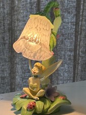 Disney Tinker Bell 14” Table Lamp Light Flower Tulip Hampton Bay 2004 Excellent!