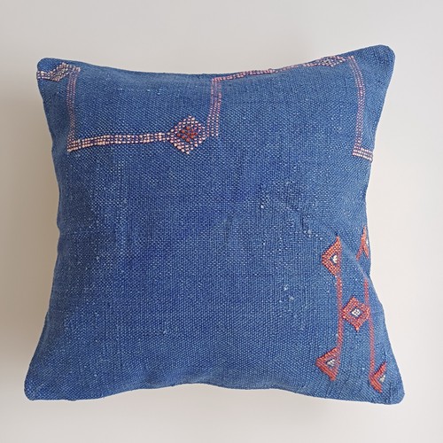 Moroccan cactus silk cushion - moroccan,