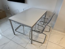 Ikea table + 4 dining chairs