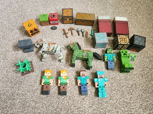 Mattel minecraft figures - minecraft,