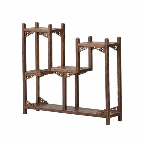 Wood tea set rack antique - wood, look