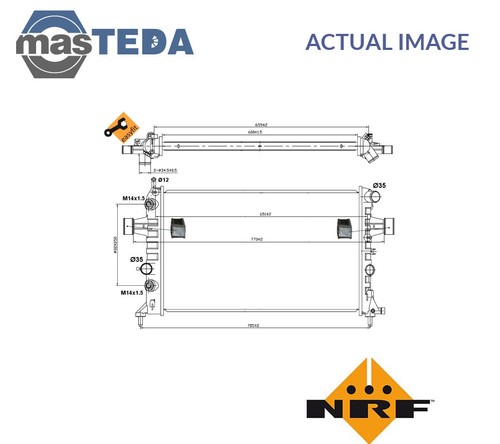 50562 engine cooling radiator - engine,