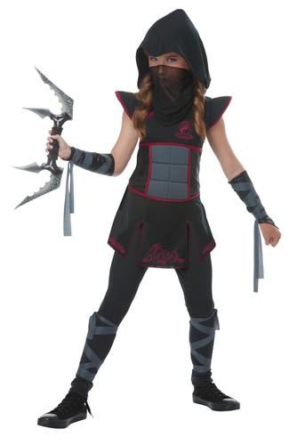 Girls ninja costume fearless - girls,