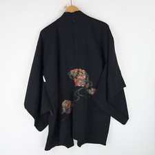 Vintage silk japanese haori - silk,