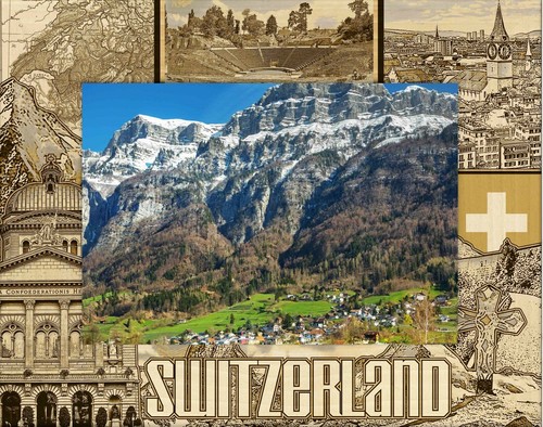 Switzerland laser engraved - laser,