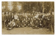 1910s photo St Johns Ambulance Brigade group 3 or 5, pre-WW1 or WW1. RPPC