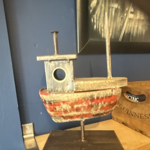 Wooden nautical boat ornament - wooden,