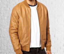 Bomber Fit: Tan Lambskin