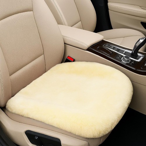 Sheepskin car seat cushion - car,