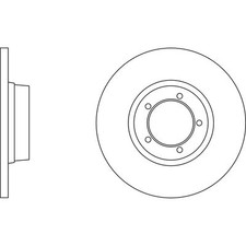 2x Brake Discs Solid For LDV