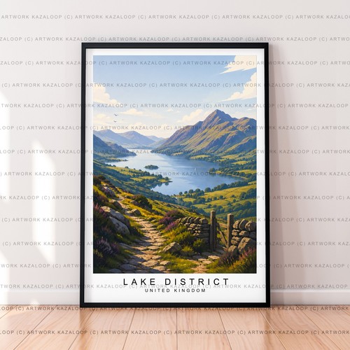 Lake district unframed - lake,
