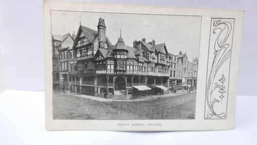 Bridge street chester postcard - chester,