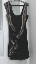 KAREN MILLEN BLACK SILK FULLY