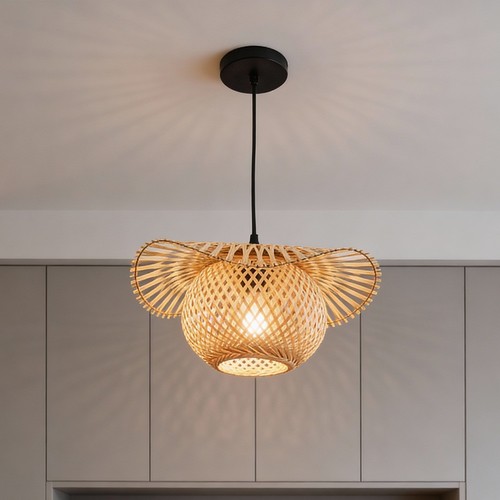 Natural bamboo wicker - bamboo, ceiling