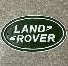 LAND ROVER SIGN Cast Iron