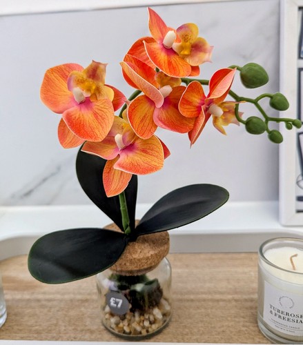 Mini artificial orange - mini, orchid
